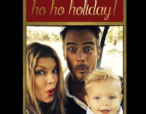 Josh Duhamel And Timothy Olyphant Christmas Card Fergie & Josh Duhamel from Celebrity Christmas Cards | E! News